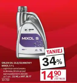 Selgros ORLEN OIL OLEJ SILNIKOWY MIXOL S oferta