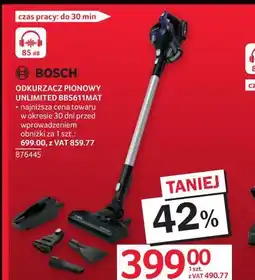 Selgros BOSCH Odkurzacz pionowy Unlimited BBS611MAT oferta