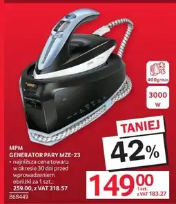 Selgros MPM Generator pary MZE-23 oferta