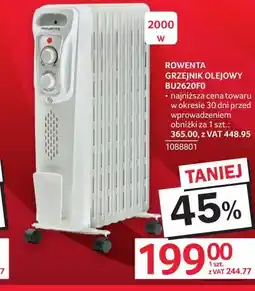 Selgros ROWENTA Grzejnik olejowy BU2620F0 oferta