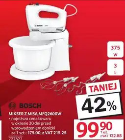Selgros Bosch Mikser z Misa MFQ2600W oferta