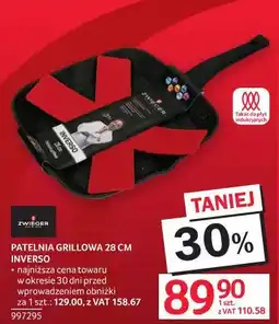 Selgros Patelnia grillowa 28 cm Inverso oferta
