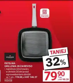 Selgros Patelnia grillowa 28 cm Reviso oferta
