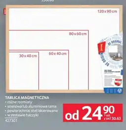 Selgros TABLICA MAGNETYCZNA 120x90 CM oferta