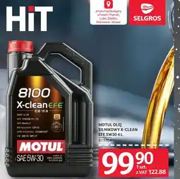 Selgros Motul 8100 X-clean EFE SAE 5W-30 Olej silnikowy oferta