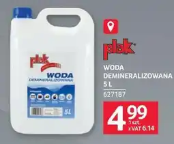 Selgros Plak Woda demineralizowana oferta