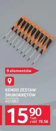 Selgros KENDO ZESTAW ŚRUBOKRĘTÓW (9 elementów) oferta