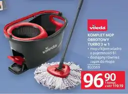 Selgros Vileda Komplet Mop Turbo 3w1 oferta
