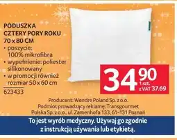 Selgros Poduszka Cztery Pory Roku 70 x 80 cm oferta