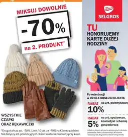 Selgros CZAPKI ORAZ RĘKAWICZKI oferta