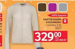 Selgros SWETER DAMSKI KASZMIR oferta