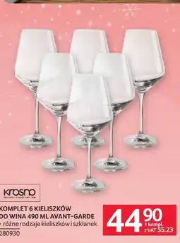 Selgros Komplet 6 kieliszków do wina 490 ml Avant-Garde oferta
