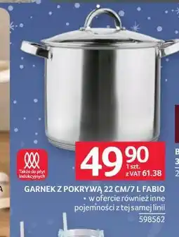 Selgros Garnek z pokrywą 22cm/4L Fario oferta