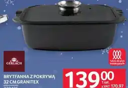 Selgros Brytfanna z pokrywą 32cm Granitex oferta