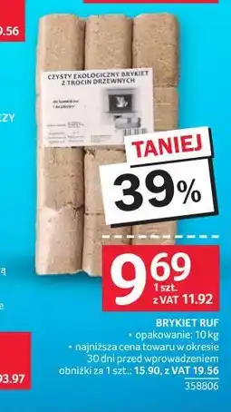 Selgros Brykiet Ruf - Czysty ekologiczny brykiet drzewny oferta