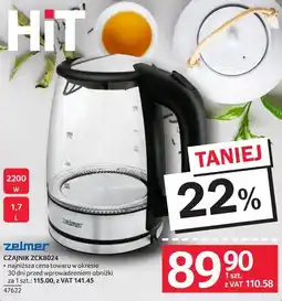 Selgros Czajnik ZCK8024 Zelmer oferta