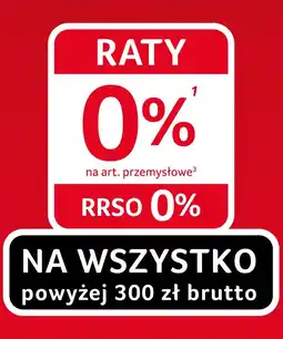 Selgros Raty 0% na art. przemysłowe powyżej 300 zł brutto (Santander Consumer Bank) oferta