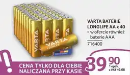 Selgros VARTA BATERIE LONGLIFE AA x 40 oferta