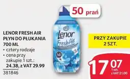 Selgros LENOR FRESH AIR PŁYN DO PŁUKANIA 2 L 50 PRAŃ oferta