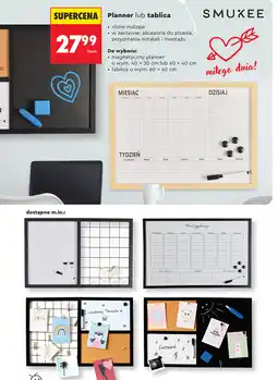 Biedronka Planner lub tablica SMUKEE oferta