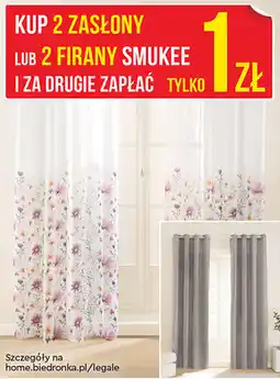 Biedronka Zasłony/Firany SMUKEE oferta