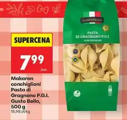 Biedronka Makaron conchiglioni Pasta di Gragnano P.G.I. Gusto Bello, 500 g oferta