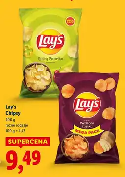 Lidl Chipsy Lay's oferta