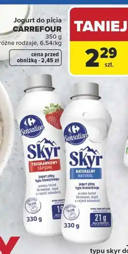 Carrefour Jogurt do picia oferta