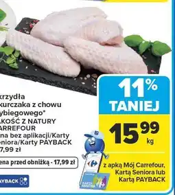 Carrefour Market Skrzydła z kurczaka z chowu wybiegowego JAKOŚĆ Z NATURY oferta
