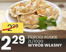 Wafelek Pierogi ruskie zł/100g wyrób własny oferta
