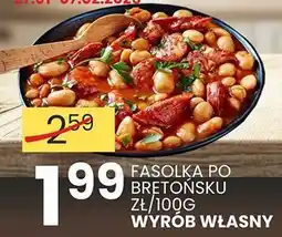 Wafelek Fasolka po bretońsku zł/100g wyrób własny oferta