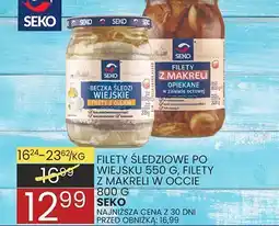 Wafelek Filety śledziowe po wiśnieńsku 550 g, filety z makrelą w oleju 800 g oferta