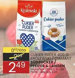 Wafelek Cukier puder 400 g królewski, diamant oferta