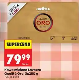 Biedronka Kawa mielona Lavazza Qualità Oro 3x250 g oferta