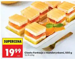 Biedronka Ciasto Fantazja z mandarynkami 550 g oferta