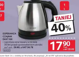 Selgros Esperanza Czajnik EKK116X oferta