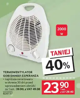 Selgros Termowentylator Gobi EHH001 Esperanza oferta