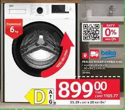 Selgros Pralka Beko WUE6312WPBSE oferta