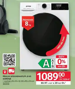 Selgros Gorenje Pralka 8 kg oferta