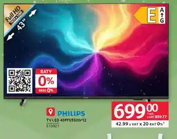 Selgros Philips TV LED 43PFS5500/12 oferta