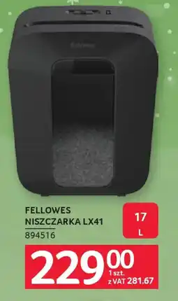Selgros Niszczarka Fellowes LX41 oferta