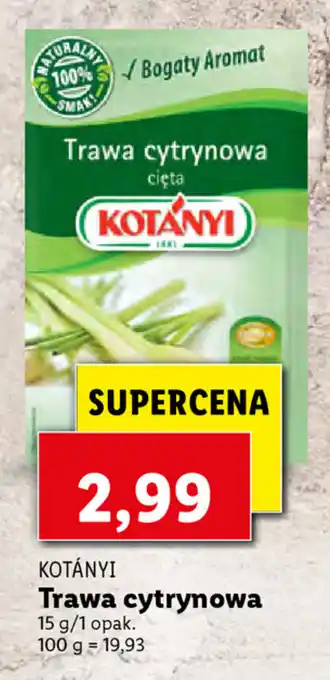 Lidl Trawa cytrynowa 15g oferta