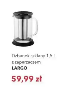 Nela Dzbanek szklany z zaparzaczem LARGO oferta