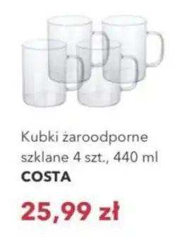 Nela Kubki żaroodporne szklane COSTA oferta