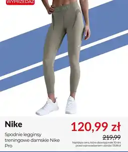Intersport Nike Spodnie legginsy treningowe damskie Nike Pro oferta
