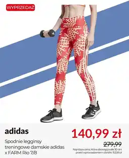 Intersport Adidas Spodnie legginsy treningowe damskie adidas × FARM Rio 7/8 oferta