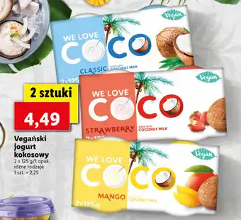 Lidl Vegański jogurt kokosowy 2x125g oferta