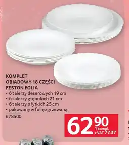 Selgros Komplet obiadowy Feston Folia oferta
