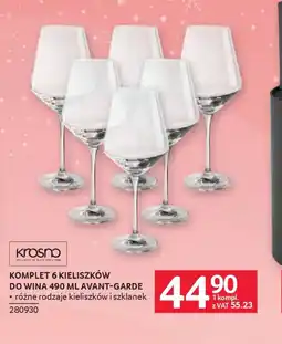 Selgros Krosno Komplet 6 kieliszków do wina oferta