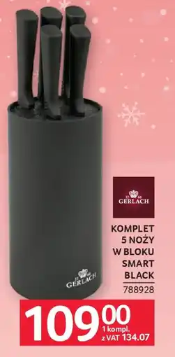 Selgros Gerlach Komplet 5 noży w bloku Smart Black oferta